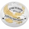 Harley Davidson Derby Deckel Live To Ride Gold