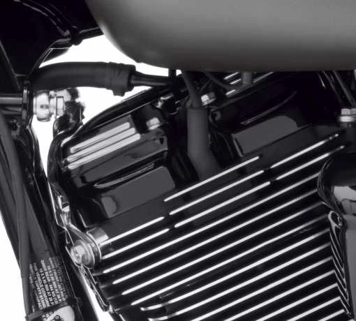 Harley Davidson Defiance Obere Rocker Abdeckungen, Schwarz Cut 5 Harley Davidson Defiance Obere Rocker Abdeckungen, Schwarz Cut – Bild 3