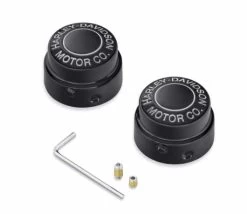 Harley Davidson H-D Motor Co. Achscover Vorne Schwarz