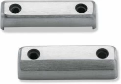 Harley Davidson Dominion Fußrasten Zierblende Alu Gebürstet