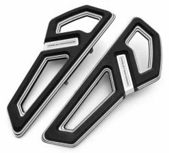 Harley Davidson Empire Fahrer Trittbretter Schwarz Cut