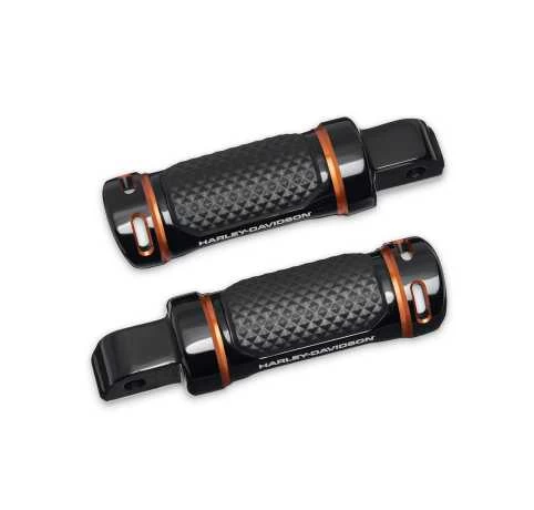 Harley Davidson Adversary Soziusfußrasten Schwarz/orange 3 Harley Davidson Adversary Soziusfußrasten Schwarz/orange
