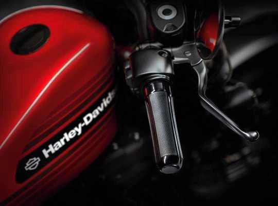 Harley Davidson Airflow Lenkergriffe Schwarz 5 Harley Davidson Airflow Lenkergriffe Schwarz – Bild 3