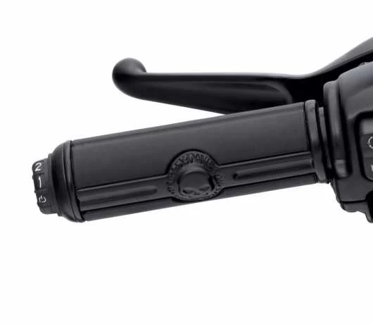 Harley Davidson Willie G Skull Lenkergriffe Beheizt, Schwarz 4 Harley Davidson Willie G Skull Lenkergriffe Beheizt, Schwarz – Bild 2