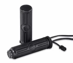 Harley Davidson Willie G Skull Lenkergriffe Beheizt, Schwarz