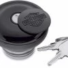 Harley Davidson Tankdeckel Bar & Shield Self-Locking Schwarz -Fahrrad Produkt Laden 611001173