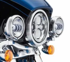 Harley Davidson Defiance Zusatzscheinwerfer Zierringe 4" Chrom -Fahrrad Produkt Laden 61400353 3