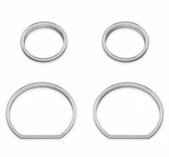 Harley Davidson Defiance Instrumenten Zierfassungen Chrom