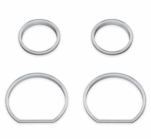 Harley Davidson Defiance Instrumenten Zierfassungen Chrom 3 Harley Davidson Defiance Instrumenten Zierfassungen Chrom