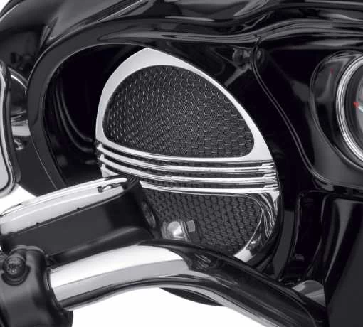 Harley Davidson Defiance Batwing Fairing Lautsprecher-Verzierung Chrom 4 Harley Davidson Defiance Batwing Fairing Lautsprecher-Verzierung Chrom – Bild 2
