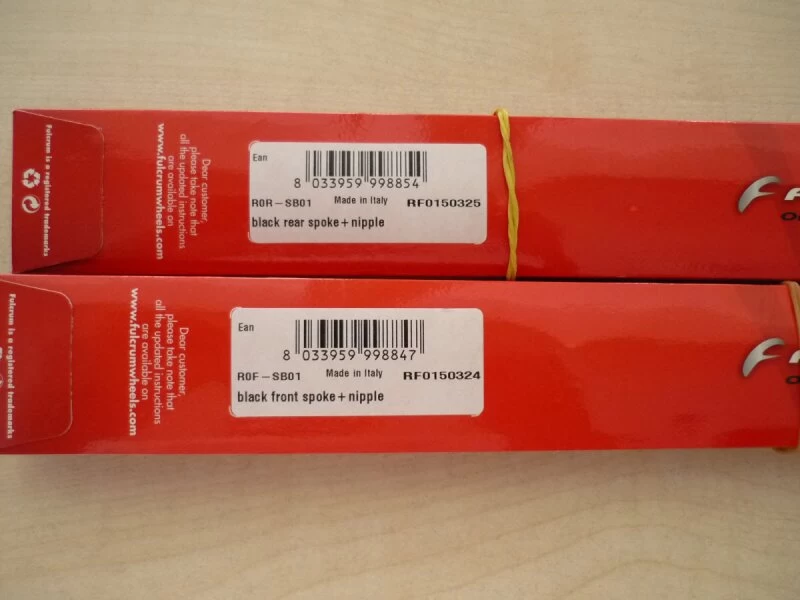 Fulcrum Racing Zero Ersatzspeiche, Schwarz 3 Fulcrum Racing Zero Ersatzspeiche, Schwarz